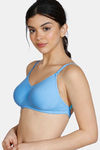 Zivame Beautiful Basics Double Layered Non Wired Full Coverage Backless Bra - Crystal Seas — thumbnail 5